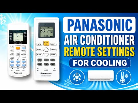 How To Set Panasonic Air Conditioner Remote Control For Cooling