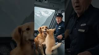 Golden Retriever Mom and Puppy Save a Train #dog #goldenretriever #rescue #animals