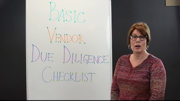 Third Party Thursday Video: Streamline Vendor Due Diligence Basic Checklist