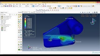 Abaqus Tutorial Videos - Static Analysis of 3D Solid Bracket Part in Abaqus 6.14