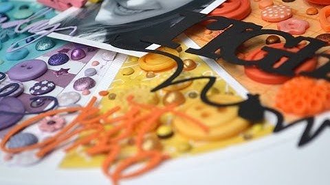 Stash Bash - use your small embellishments to create a feature