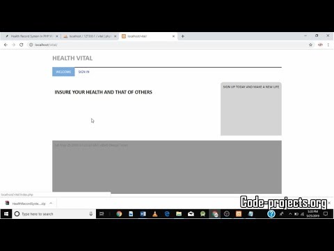 Health Record System In PHP With Source Code | Source Code & Projects