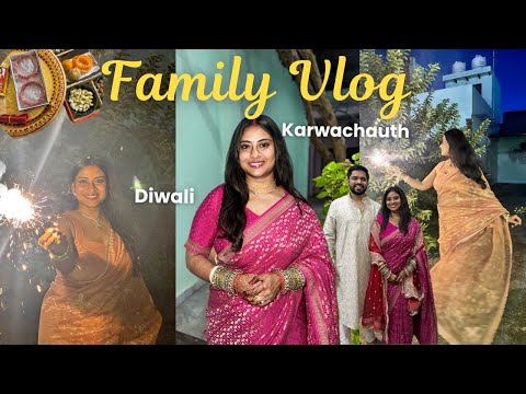 First *KARWACHAUTH* & *DIWALI* in Sasural | Aligarh vlog #marriedlife