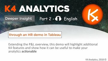 K4 Analytics, deeper insight: more than writeback in Tableau!