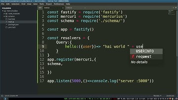 Fastify Graphql Server With MERCURIUS 💪💪