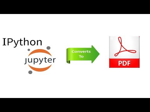 Video: Hur sparar jag en Jupyter-anteckningsbok som PDF?