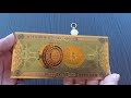 Chaveiro Bitcoin e Cédula (Nota) de Bitcoins BTC Físico - Souvenir