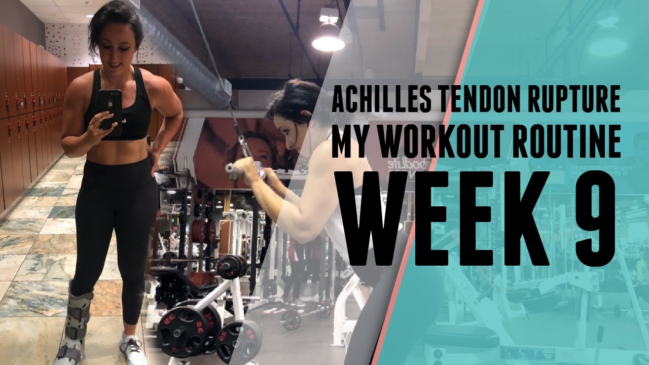 Staying Fit with an Achilles Tendon Rupture | Week 9 Non-Op Recovery