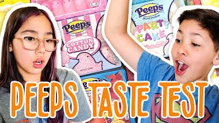 Most Popular Easter Candy - Peeps Flavor Taste Test - Fun on NatTube