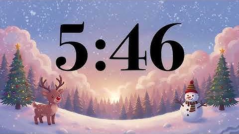 10 Minute Christmas Timer 🎄 Happy Holidays December Snow Classroom Countdown | Cheerful Carols Music