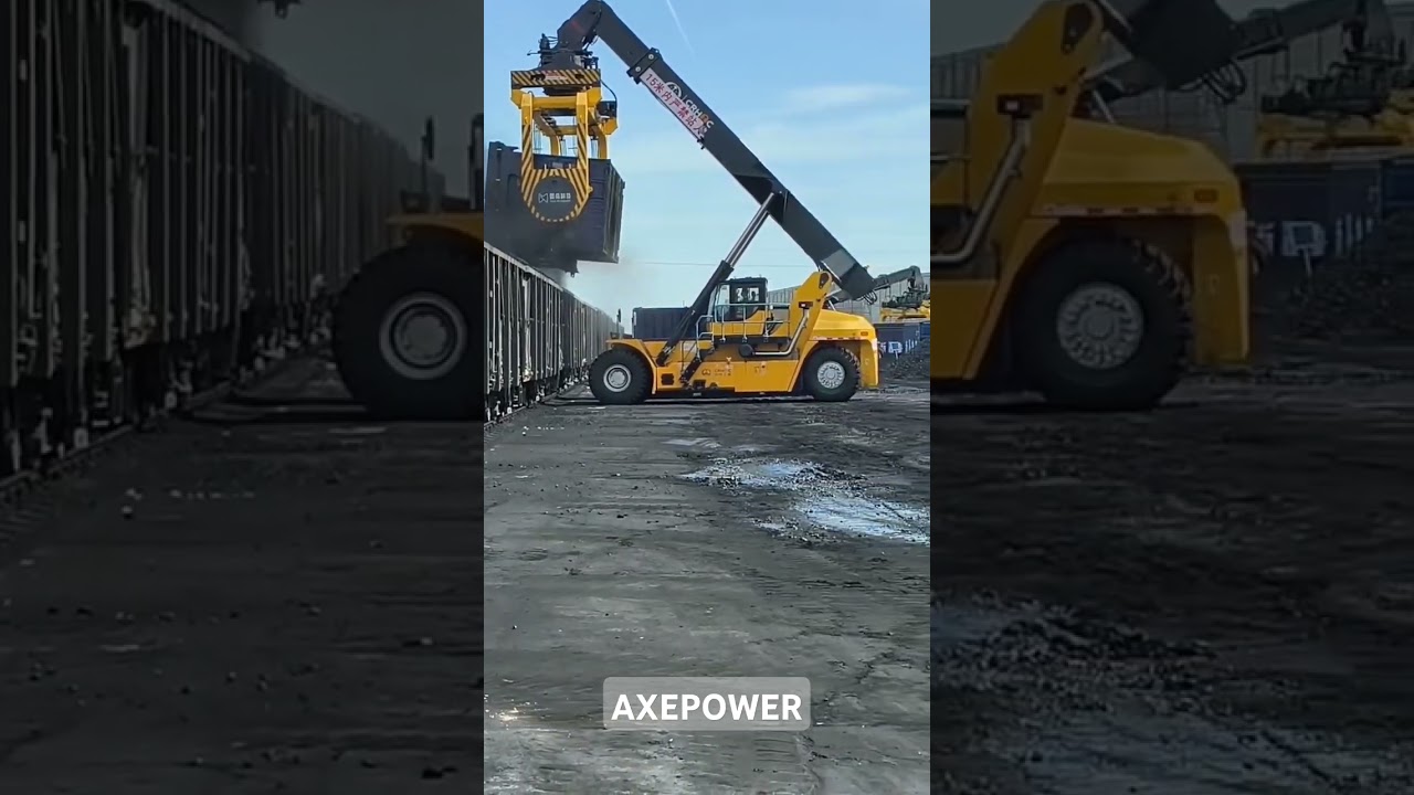 Container rotating spreader.