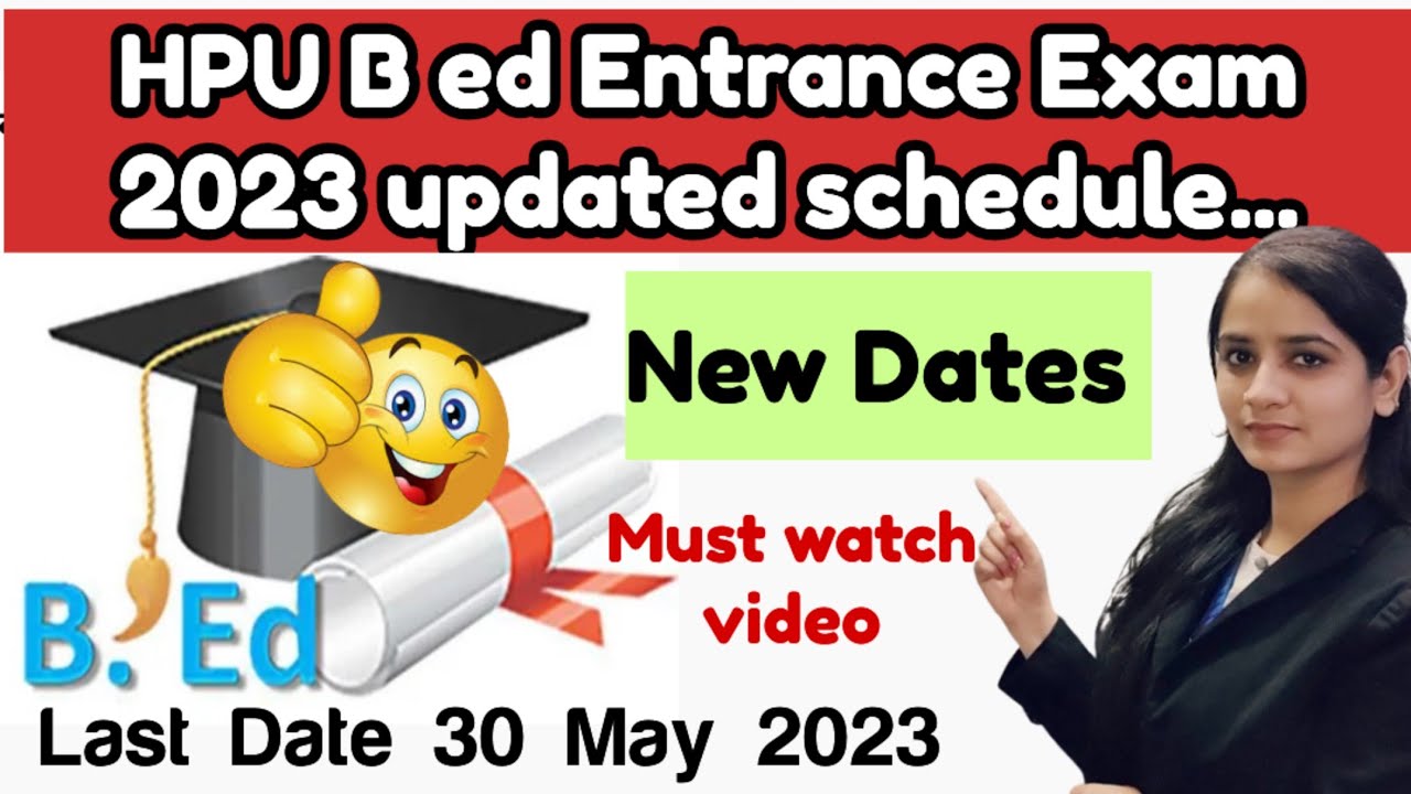hp b.ed entrance exam 2023|hpu b ed entrance exam 2023|hpu b.ed form ...