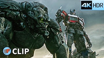 The Final Battle Begins | Transformers Rise of the Beasts (2023) 4K HDR Movie Clip