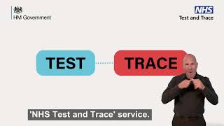 British Sign Language (BSL) NHS Test & Trace - how it works