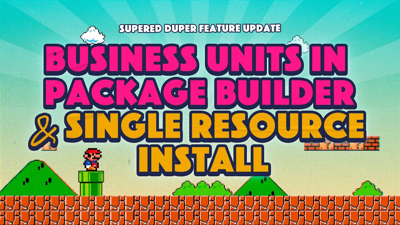Business Units In Package Builder & Single Resource Install - YouTube