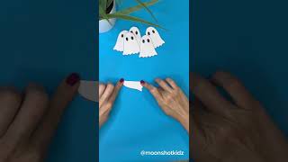 DIY spooky ghost ? card. Easy paper electronics project for beginners. stem art diy