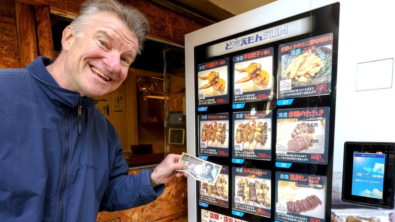 24 Hours VENDING MACHINES FOOD TOUR, Japan - Eric Meal Time #755