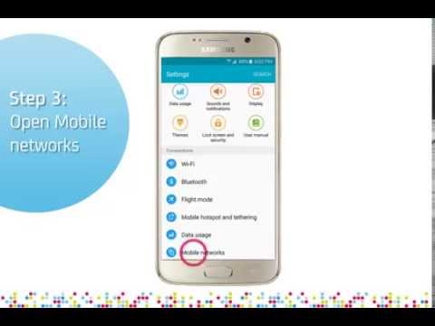 Samsung Galaxy S6 / S6 Edge: Turn on/ off data roaming - YouTube