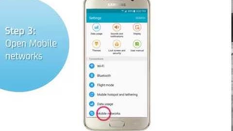 Samsung Galaxy S6 / S6 Edge: Turn on/ off data roaming