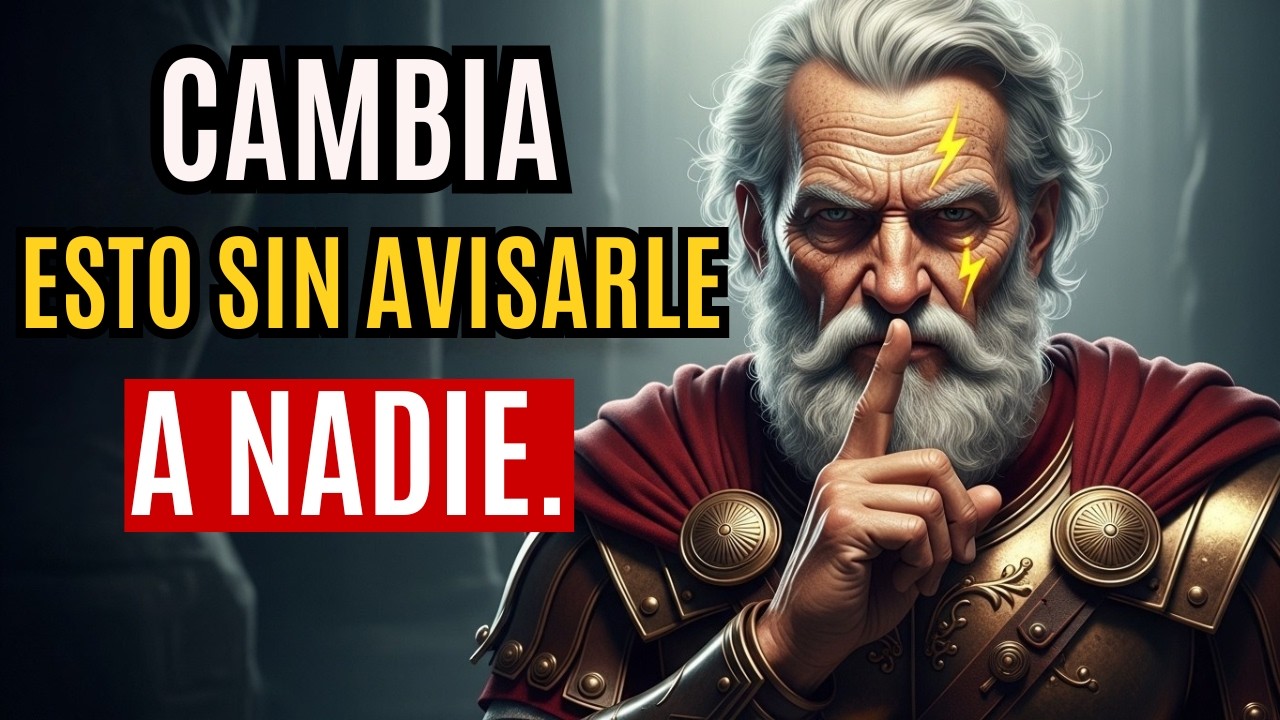 Elimina Estas 7 COSAS en Silencio y Observa Cómo Cambia Tu Destino | Estoicismo