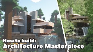 Minecraft: Modern House Tutorial for Survival | Falling Water | Easy!