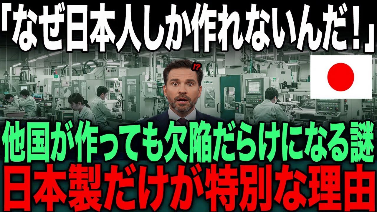 「なぜ日本人しか作れないんだ！」他国が作っても欠陥だらけになる謎。