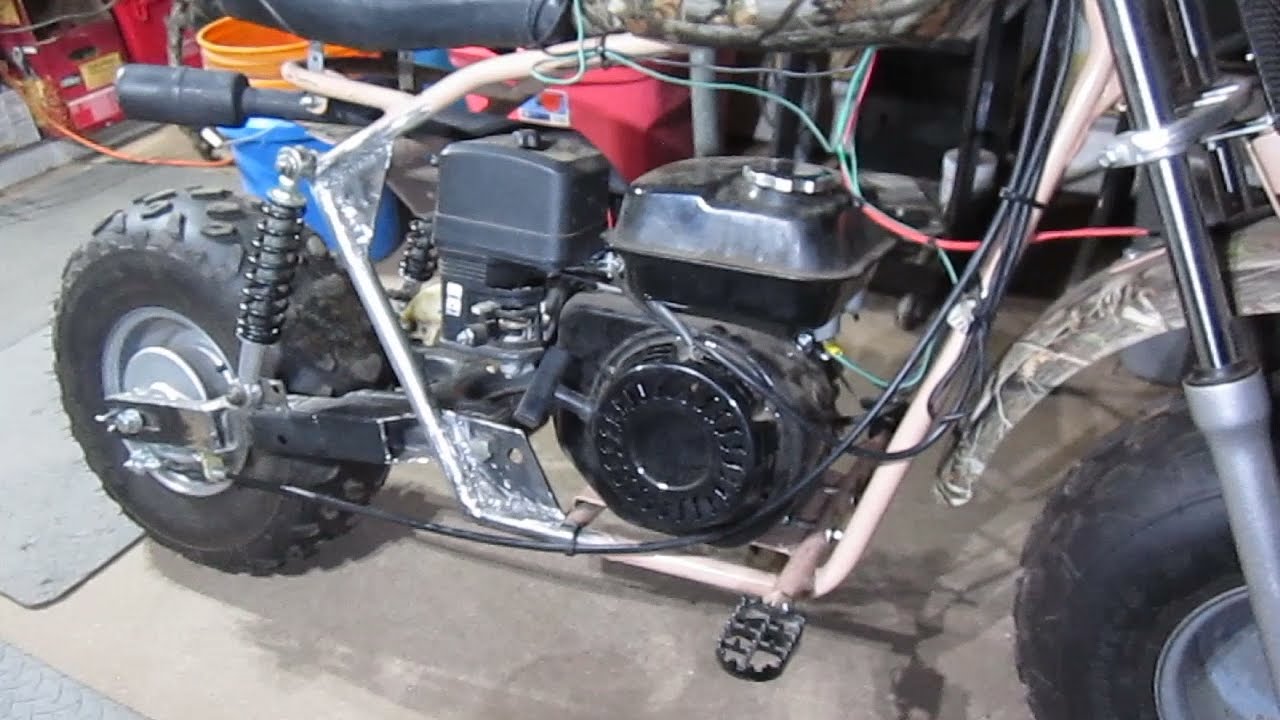 Coleman CT200u ex Swing arm build front engine adjustment bolts YouTube