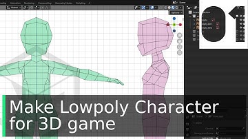 Day 1: I created a Lowpoly character model for the game from only 4 vertices with Blender -NhijQuang