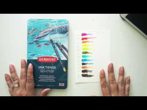 Using a Primary Color Palette with Derwent Inktense Pencils! 