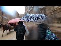 Petra in the Rain