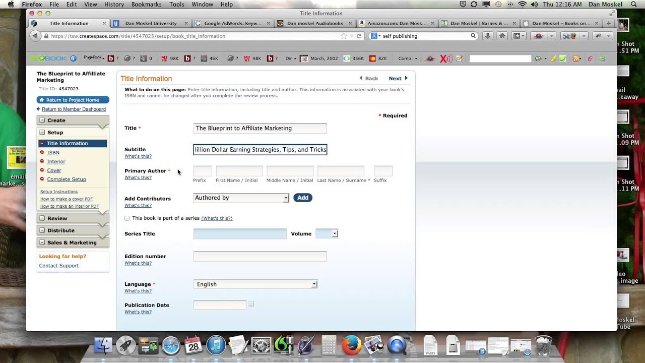 How To Self Publish a Book - Step 1 - YouTube