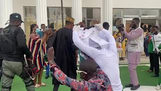 Celebrity Arrival of Odion Ighalo at the wedding ceremony of Olayinka Peter and Yetunde Barnabas in Lagos Profile