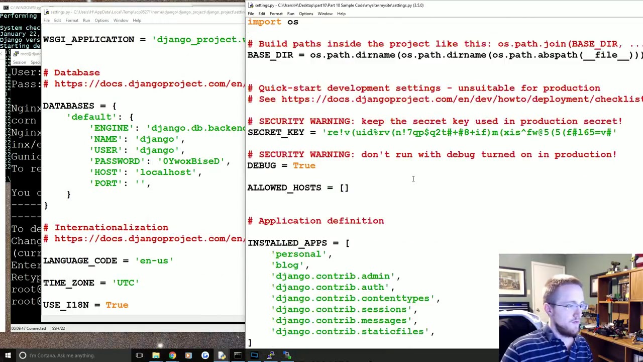 11 Publishing to a Web Server   Django Web Development with Python 11