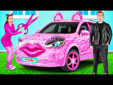 Růžové auto vs