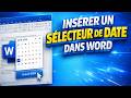 📅 Comment Insérer Un Sélecteur De Date Dans Word Facilement