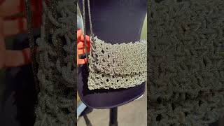 𝗠𝗮𝗰𝗿𝗮𝗺𝗲 Rhinestone clutch bag💎Makramee Hand Tasche💎сумка из стразового шнура borsa Çanta