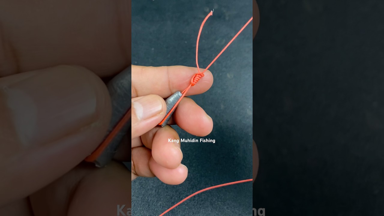 How to tie fiahing knot for sinker 👍👍