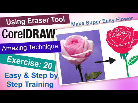 How to Make a Flower Using Eraser Tool in CorelDRAW