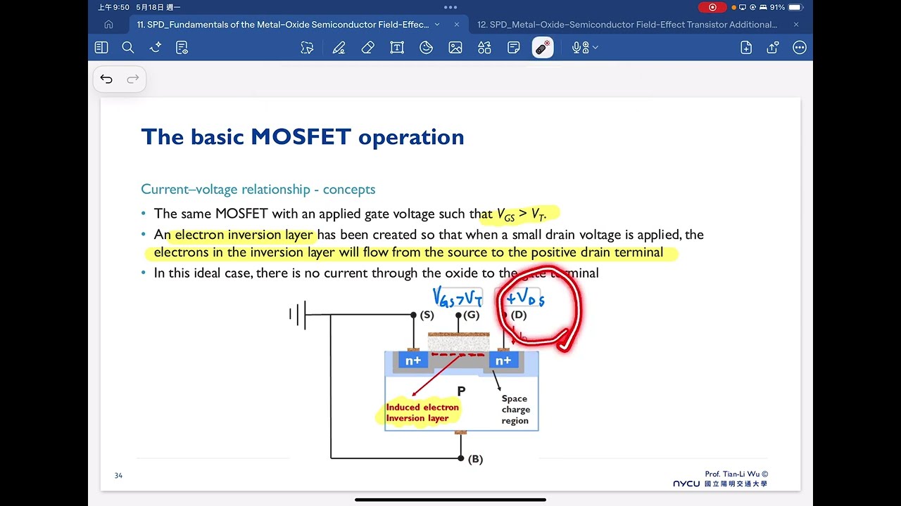 MOSFET Part 2: Basic Operations and Key Advanced Concepts| 2026 L11