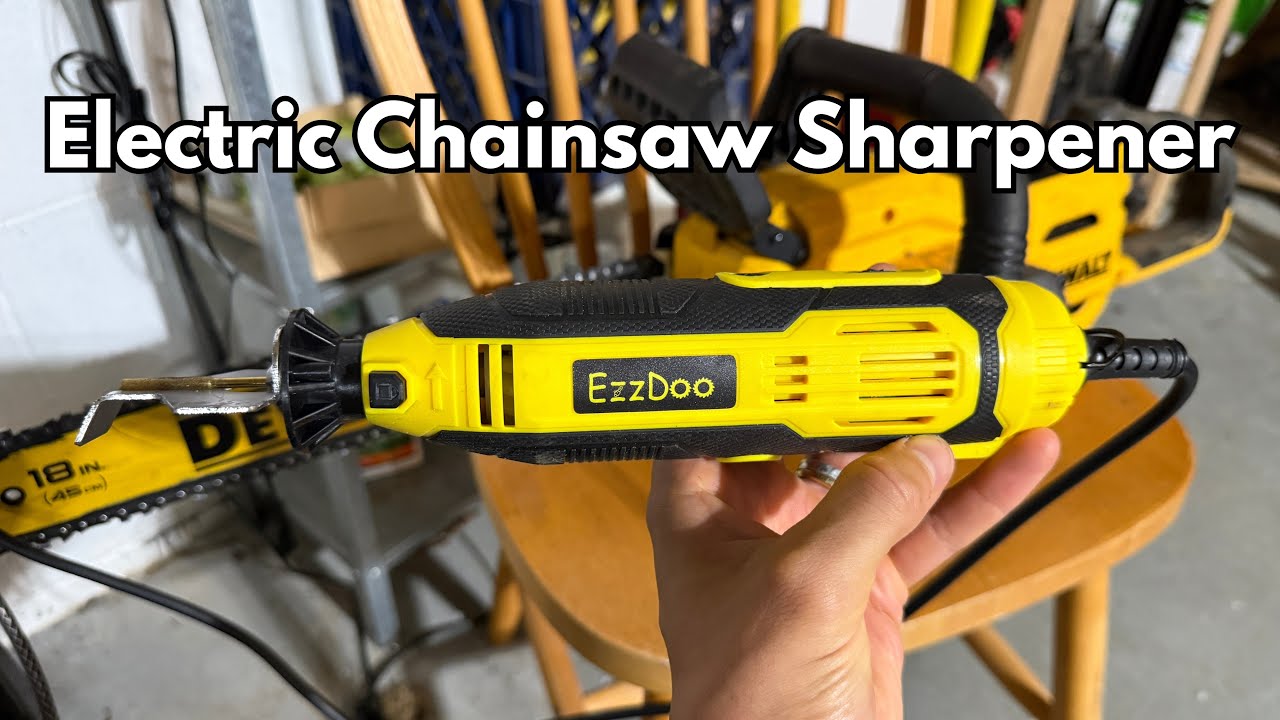 Electric Chainsaw Sharpener - EzzDoo - How to Quickly Sharpen Chainsaws ...