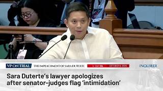 Download lagu Sara Duterte’s lawyer apologizes after senator-judges flag ‘intimidation’
