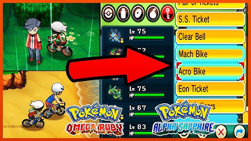Pokemon OmegaRuby & AlphaSapphire - How to Get Both Mach Bike & Acro Bike at the same time