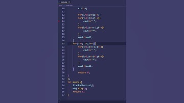 write a program to print the right arrow pattern using class in c++ | PWOS #shorts