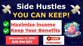 LIVE: Maximizing Disability Income: Safe Side Hustles and Part-Time Work