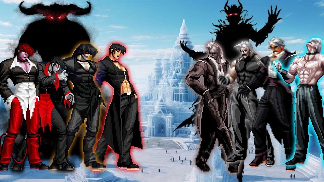 [Mugen KOF] Дарк Иори Ягами против команды Дарк Ругал Бернштейн