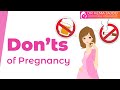 Pregnancy Don'ts - Avoid Weight lifting, Drug use, Alcohol, Smoking &amp; Travel During Pregnancy