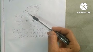 Equation of pair of tangents from an external point .First part ...