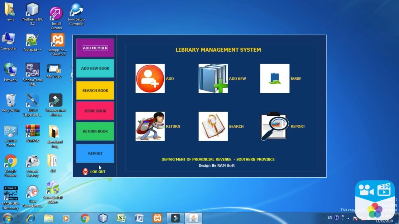 library management program in java