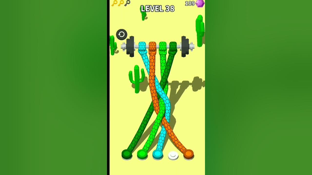 Untangle 3D Tangle Rope.. game play shorts YouTube