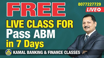 Pass ABM CAIIB in days, Attend live master class !!!